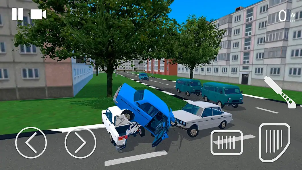 Download Russian Car Crash Simulator MOD [Unlimited money/gems] + MOD [Menu] APK for Android