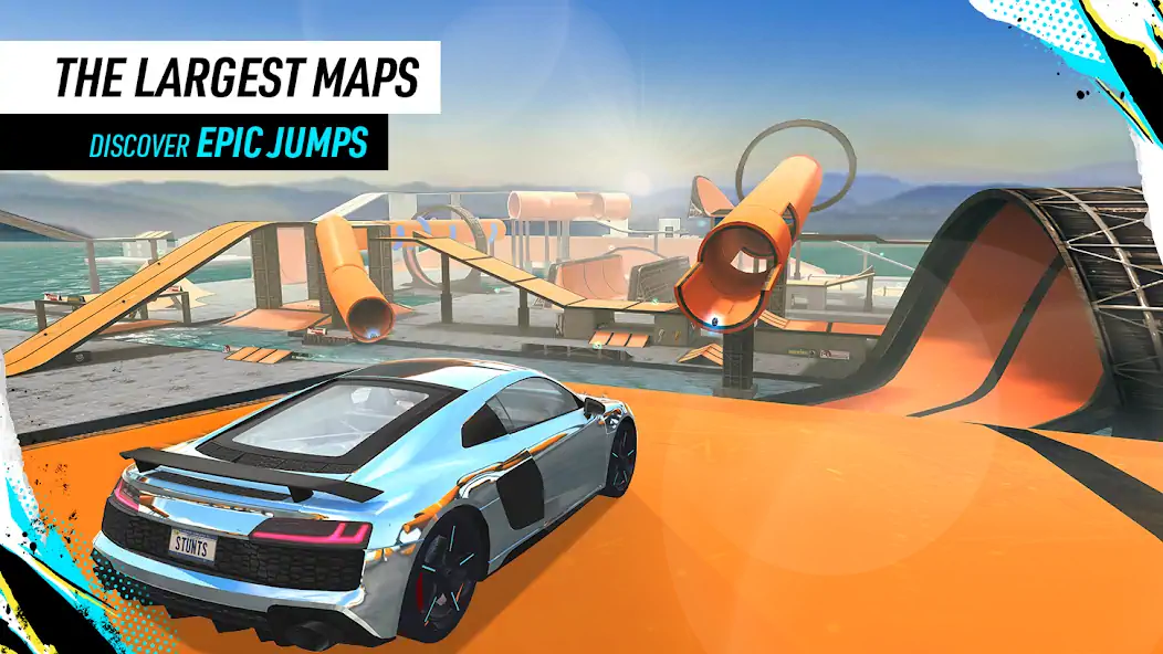 Download Car Stunt Races: Mega Ramps MOD [Unlimited money/gems] + MOD [Menu] APK for Android