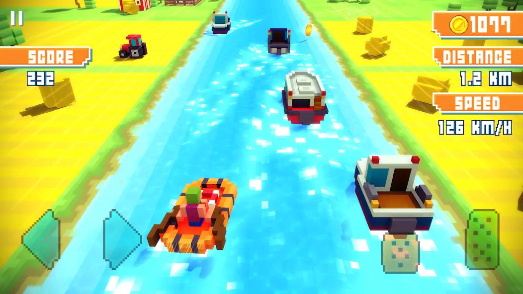 Download Blocky Highway: Traffic Racing MOD [Unlimited money/gems] + MOD [Menu] APK for Android
