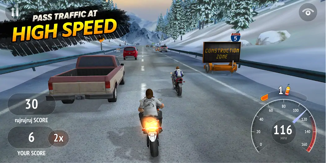Download Highway Rider Motorcycle Racer MOD [Unlimited money/gems] + MOD [Menu] APK for Android