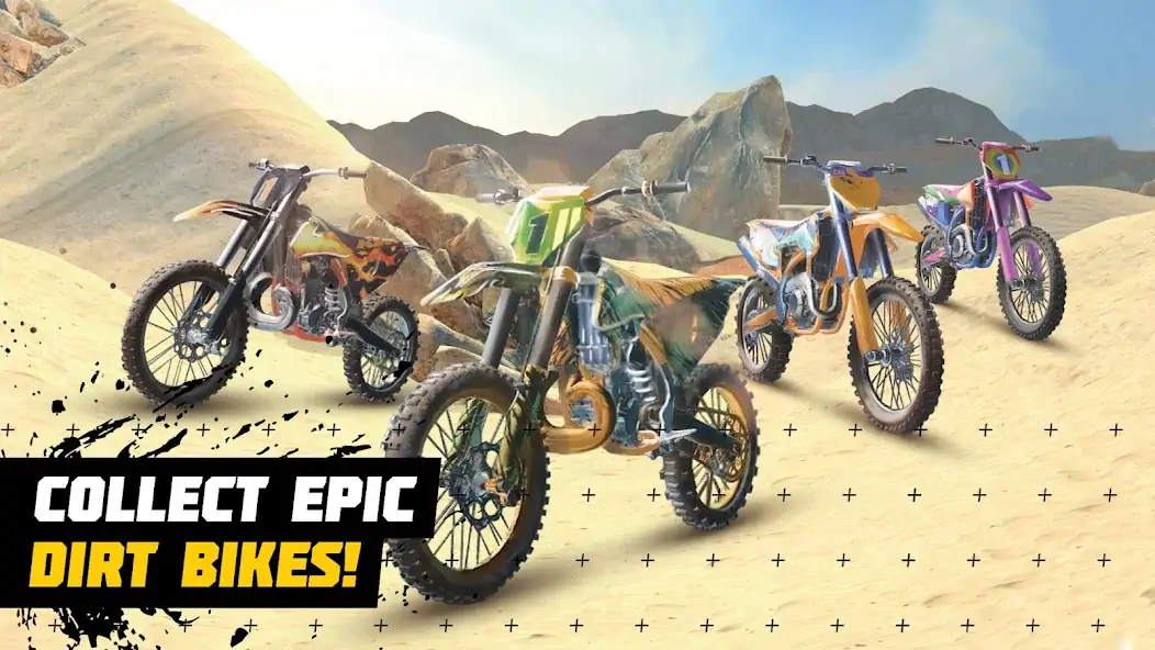 Download Dirt Bike Unchained: MX Racing MOD [Unlimited money/gems] + MOD [Menu] APK for Android