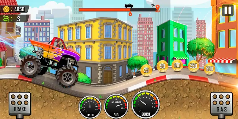 Download Racing the Hill MOD [Unlimited money/coins] + MOD [Menu] APK for Android
