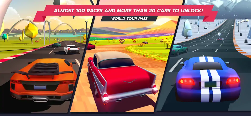 Download Horizon Chase – Arcade Racing MOD [Unlimited money/gems] + MOD [Menu] APK for Android