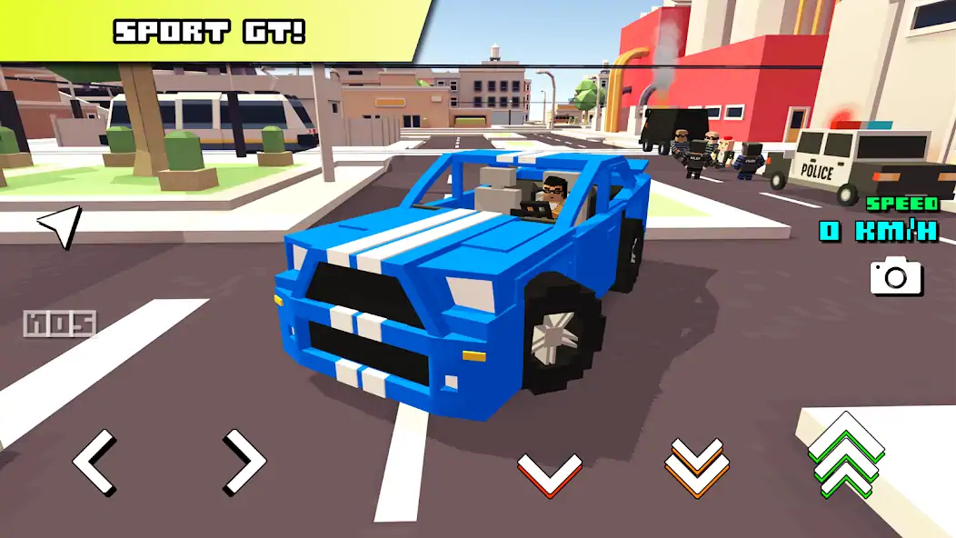 Download Blocky Car Racer - racing game MOD [Unlimited money/gems] + MOD [Menu] APK for Android
