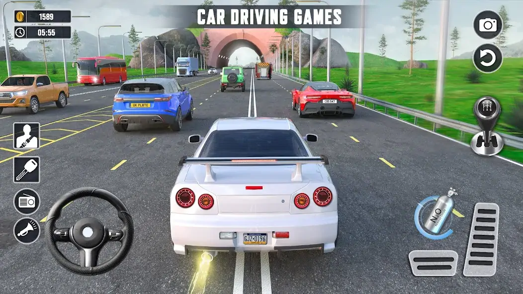 Download Real Highway Car Racing Games MOD [Unlimited money/gems] + MOD [Menu] APK for Android