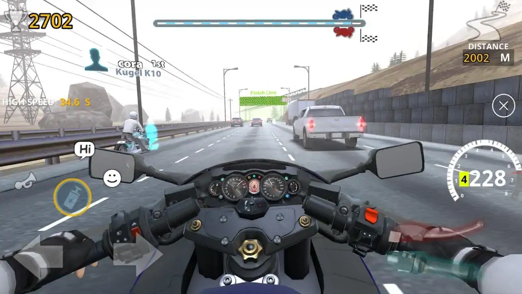 Download Racing Motorist : Bike Game MOD [Unlimited money/gems] + MOD [Menu] APK for Android