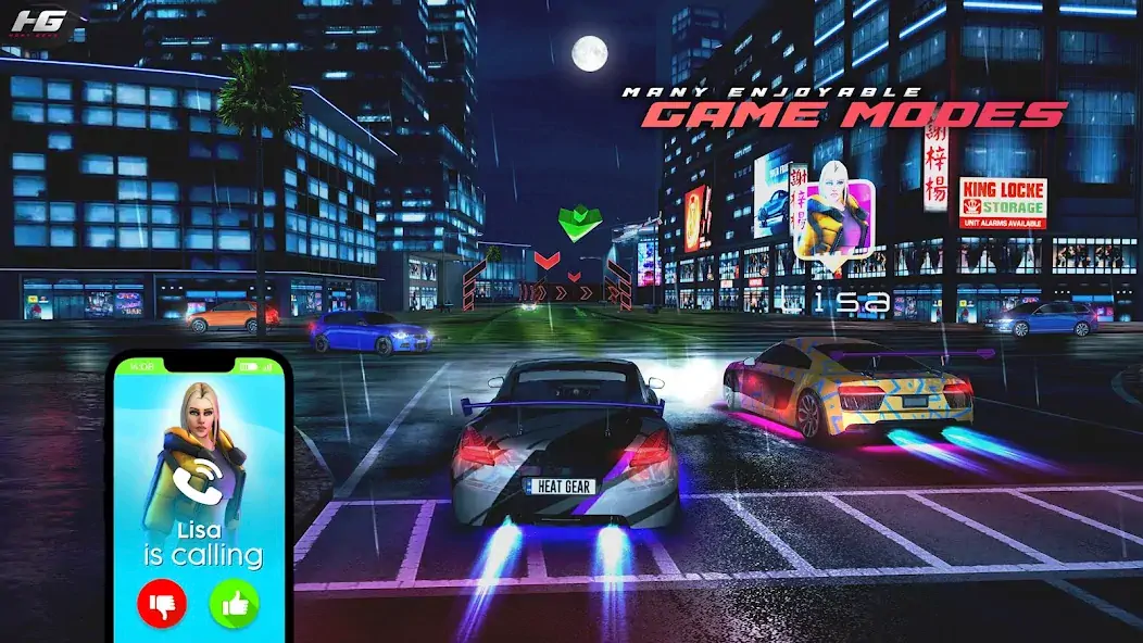 Download Heat Gear - Race & Drift World MOD [Unlimited money] + MOD [Menu] APK for Android