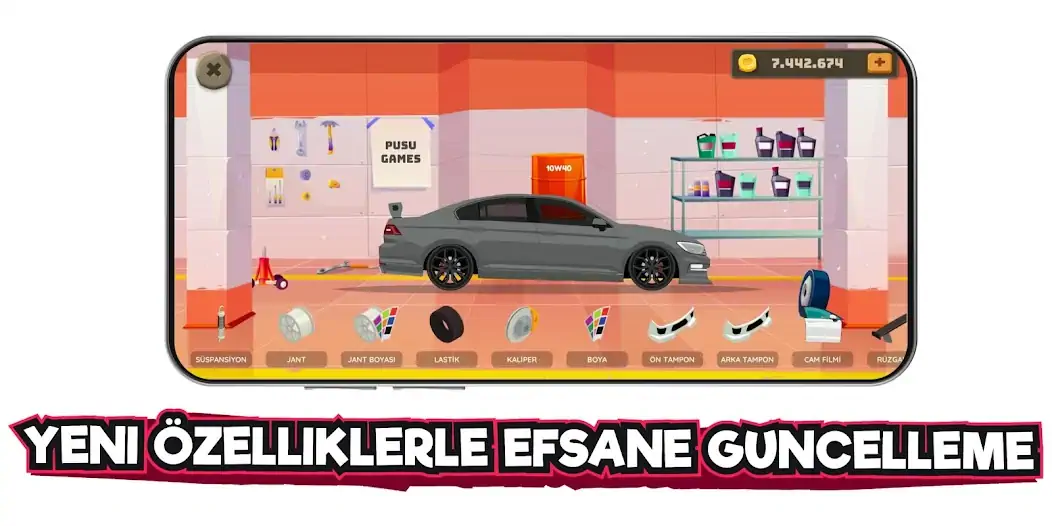 Download 2d Car Series Tuning Game MOD [Unlimited money] + MOD [Menu] APK for Android