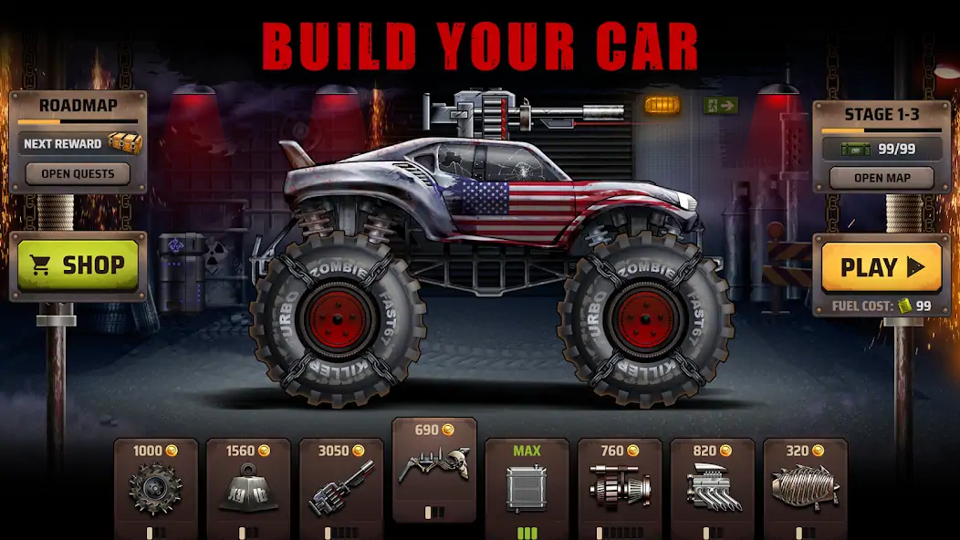 Download Zombie Hill Racing: Earn Climb MOD [Unlimited money/gems] + MOD [Menu] APK for Android