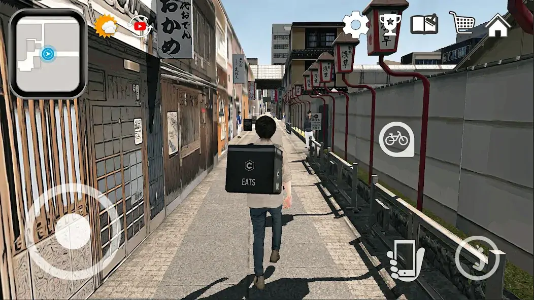 Download Bike Deliver Japan: Race Game MOD [Unlimited money] + MOD [Menu] APK for Android