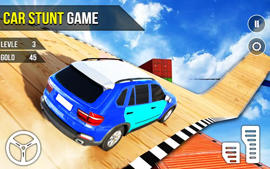 Download Car Stunt 3D Car Racing Game MOD [Unlimited money/gems] + MOD [Menu] APK for Android