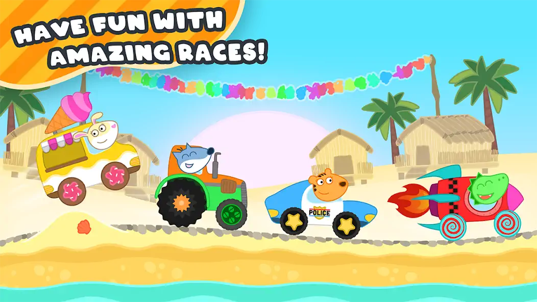 Download Racing Cars for kids MOD [Unlimited money/gems] + MOD [Menu] APK for Android