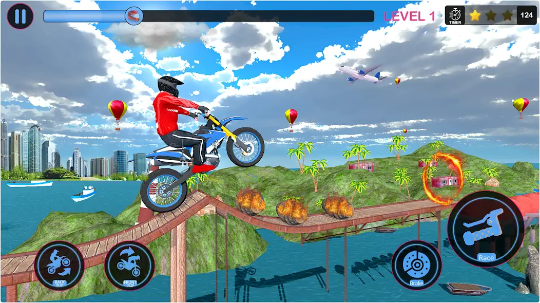 Download Bike stunts 3d racing games MOD [Unlimited money/gems] + MOD [Menu] APK for Android