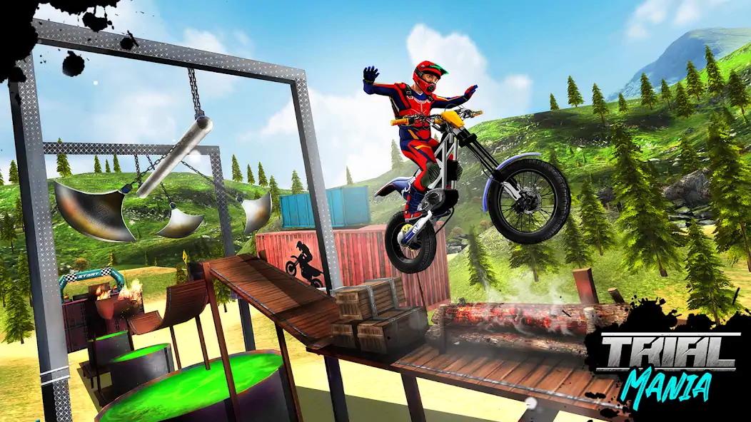 Download Trial Mania: Dirt Bike Games MOD [Unlimited money] + MOD [Menu] APK for Android