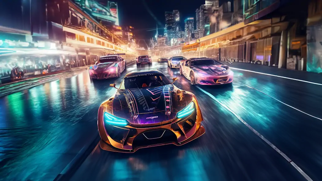 Download Futuristic Car Racing Games 3D MOD [Unlimited money/gems] + MOD [Menu] APK for Android