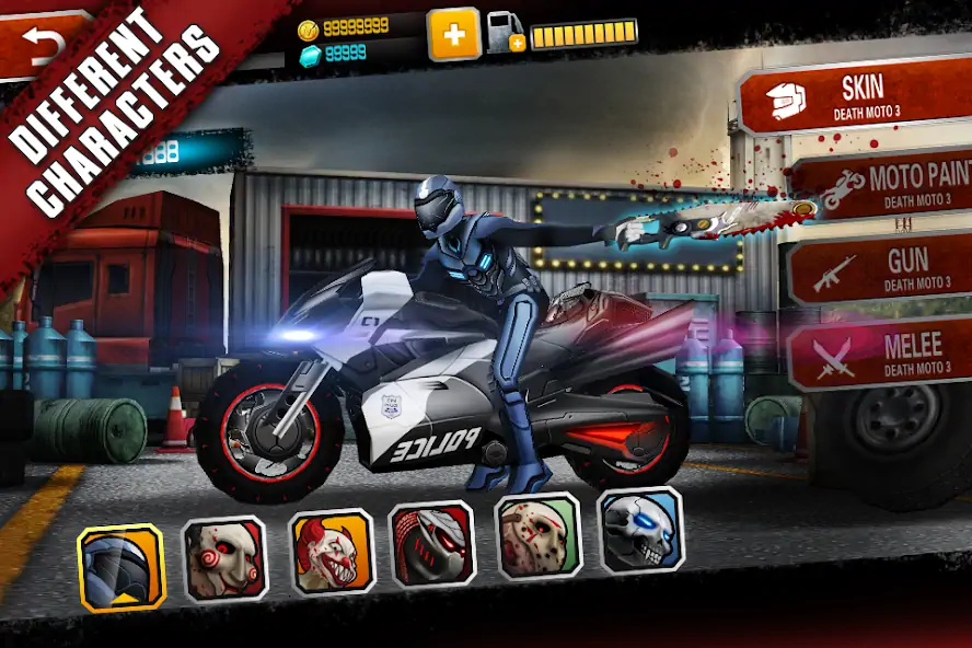Download Death Moto 3 : Fighting Rider MOD [Unlimited money/gems] + MOD [Menu] APK for Android