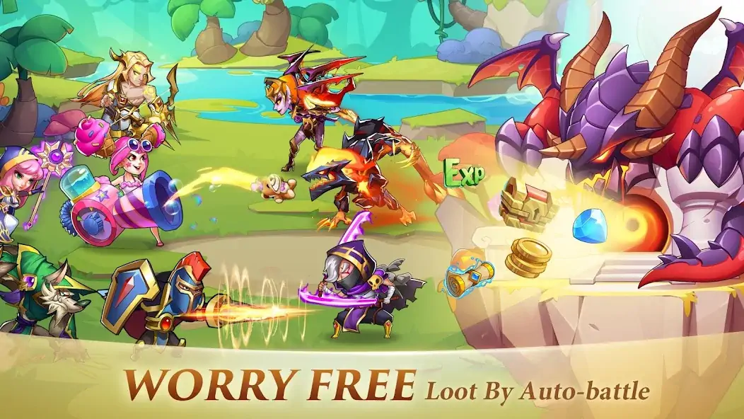 Download Idle Heroes MOD [Unlimited money/gems] + MOD [Menu] APK for Android