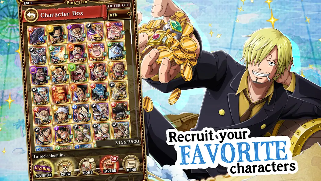 Download ONE PIECE TREASURE CRUISE MOD [Unlimited money/gems] + MOD [Menu] APK for Android