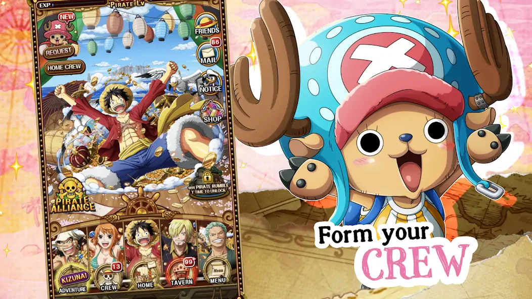 Download ONE PIECE TREASURE CRUISE MOD [Unlimited money/gems] + MOD [Menu] APK for Android