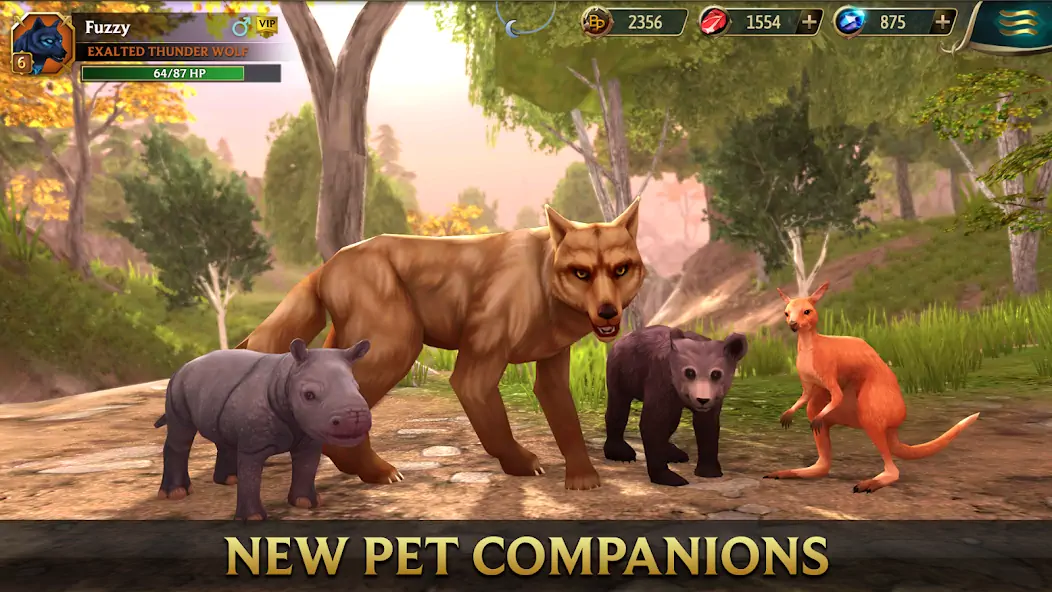 Download Wolf Tales - Wild Animal Sim MOD [Unlimited money/gems] + MOD [Menu] APK for Android