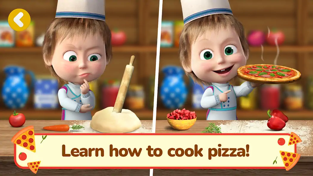 Download Masha and the Bear Pizza Maker MOD [Unlimited money/coins] + MOD [Menu] APK for Android