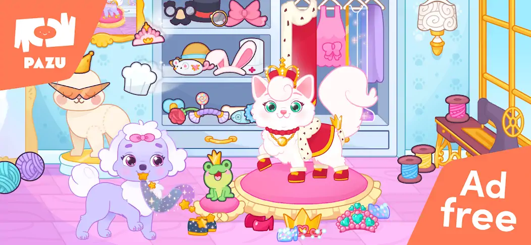 Download Princess Palace Pets World MOD [Unlimited money/coins] + MOD [Menu] APK for Android