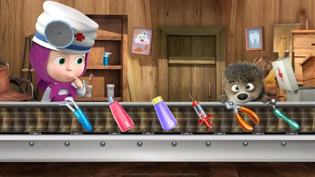 Download Masha and the Bear: Dentist MOD [Unlimited money] + MOD [Menu] APK for Android