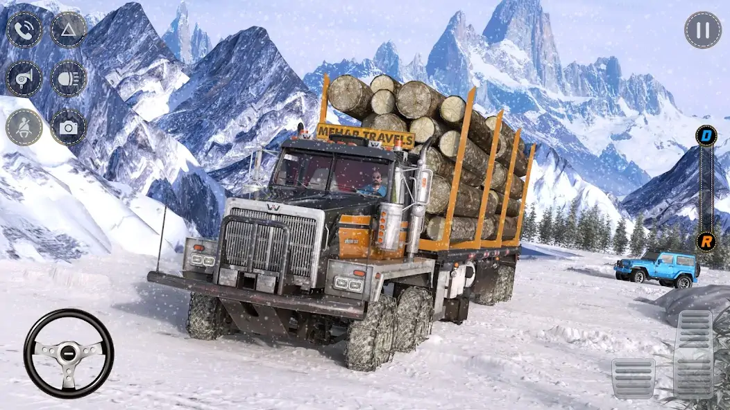 Download Offroad Snow Mud Truck Runner MOD [Unlimited money/gems] + MOD [Menu] APK for Android