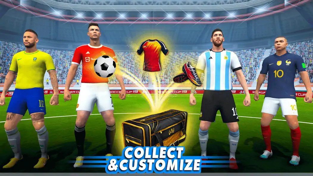 Download Football Games 2023 Real Kick MOD [Unlimited money] + MOD [Menu] APK for Android