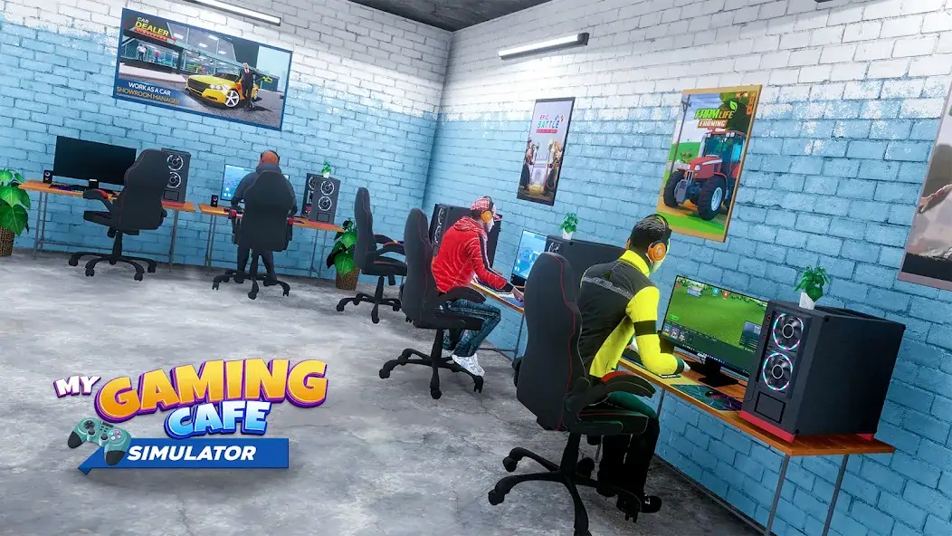 Download My Gaming Cafe Simulator MOD [Unlimited money] + MOD [Menu] APK for Android
