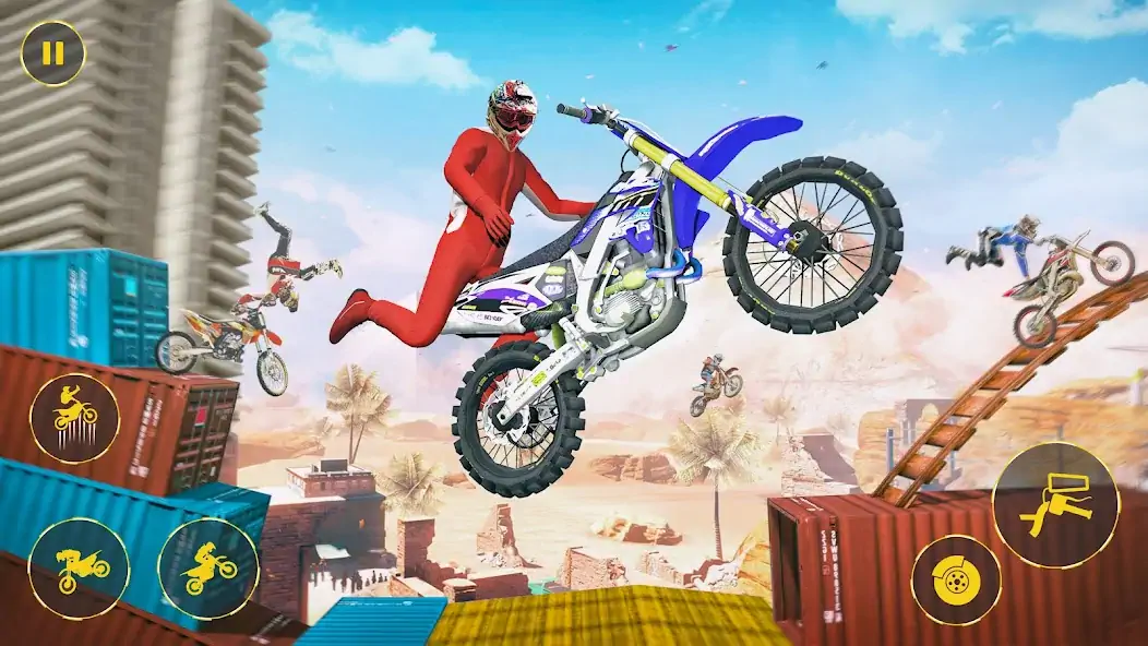 Download Bike Stunt Game: Motorcycle 3D MOD [Unlimited money/gems] + MOD [Menu] APK for Android