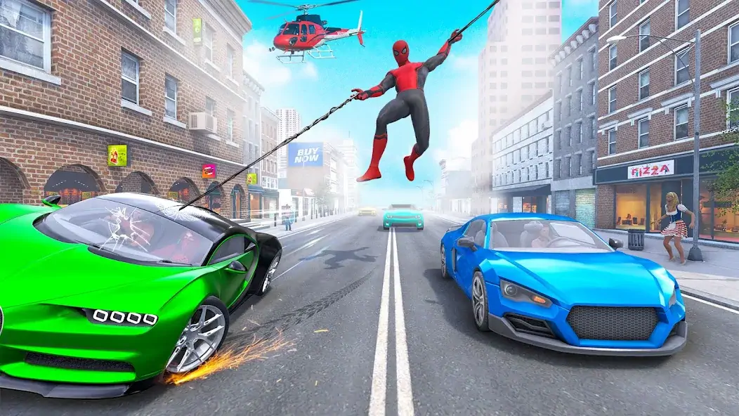 Download Rope Spider Hero Crime Fighter MOD [Unlimited money] + MOD [Menu] APK for Android