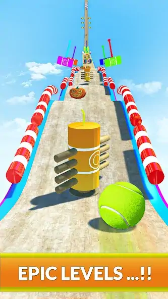 Download 3D Sky Rolling Going Ball Game MOD [Unlimited money/coins] + MOD [Menu] APK for Android