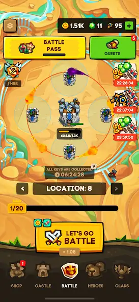 Download Apexlands- idle tower defense MOD [Unlimited money/coins] + MOD [Menu] APK for Android