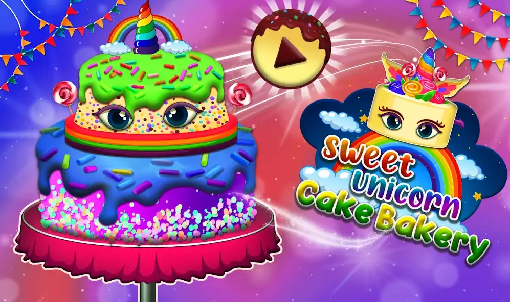 Download My Unicorn Cake Maker Bakery MOD [Unlimited money/coins] + MOD [Menu] APK for Android
