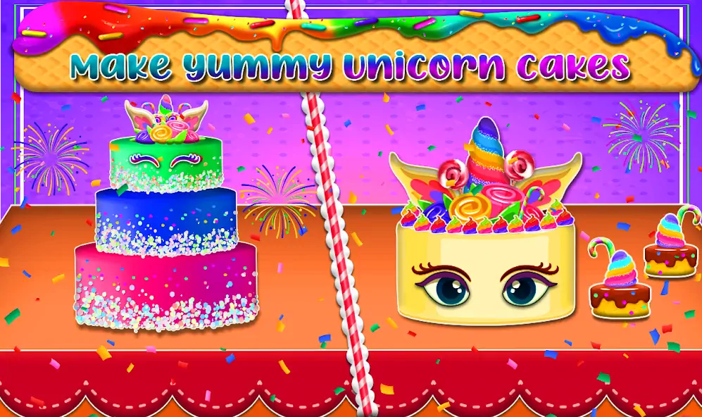 Download My Unicorn Cake Maker Bakery MOD [Unlimited money/coins] + MOD [Menu] APK for Android