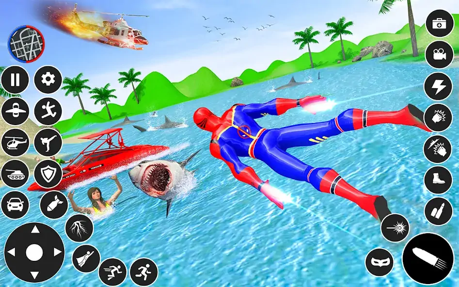 Download Miami Superhero City Battle MOD [Unlimited money/coins] + MOD [Menu] APK for Android