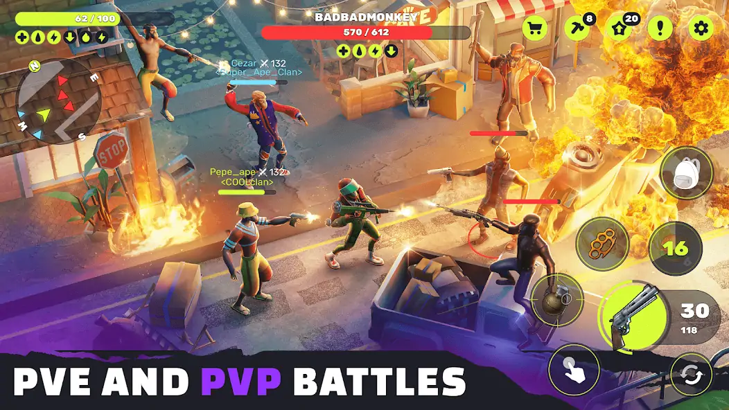 Download Epic Ape Madness: MMO Survival MOD [Unlimited money/coins] + MOD [Menu] APK for Android