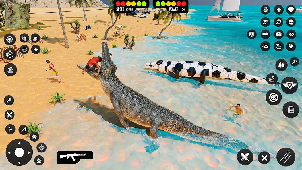 Download Crocodile Games Animal Sim 3D MOD [Unlimited money/coins] + MOD [Menu] APK for Android