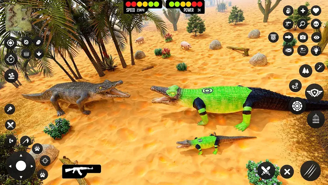Download Crocodile Games Animal Sim 3D MOD [Unlimited money/coins] + MOD [Menu] APK for Android