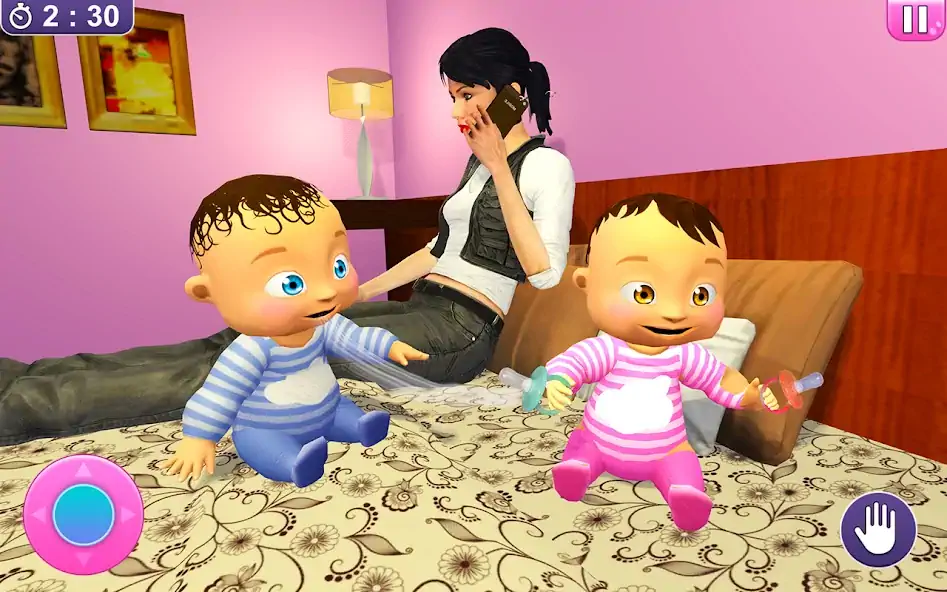 Download Real Twins Baby Simulator 3D MOD [Unlimited money/gems] + MOD [Menu] APK for Android