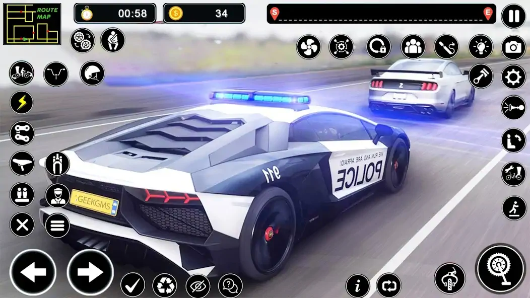 Download Police Car Chase Thief Games MOD [Unlimited money/coins] + MOD [Menu] APK for Android