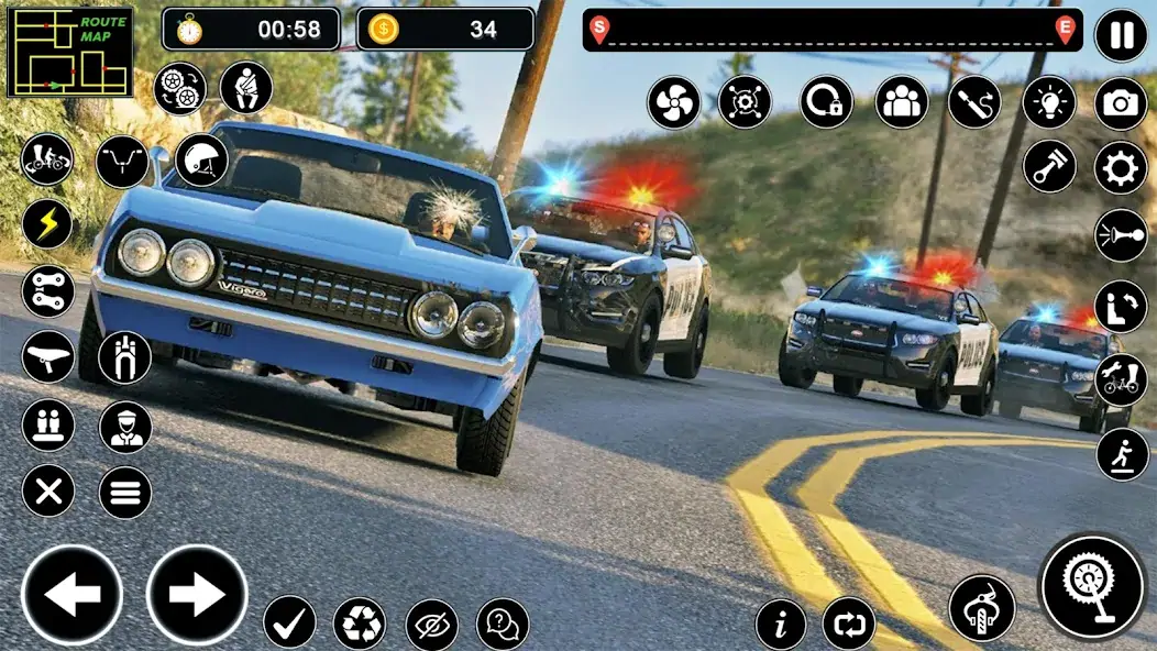 Download Police Car Chase Thief Games MOD [Unlimited money/coins] + MOD [Menu] APK for Android