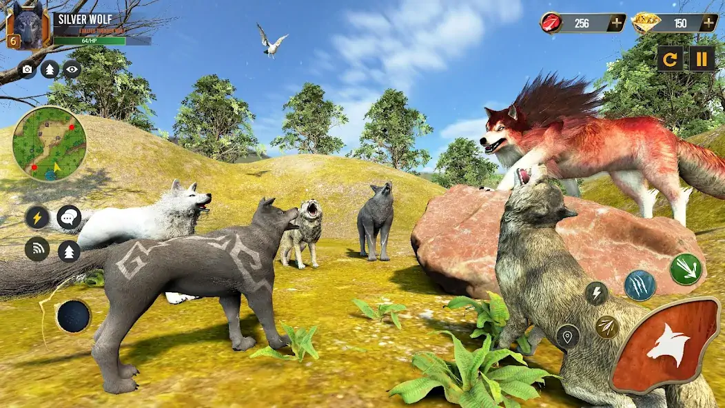 Download Wild Wolf Simulator Wolf Games MOD [Unlimited money/gems] + MOD [Menu] APK for Android