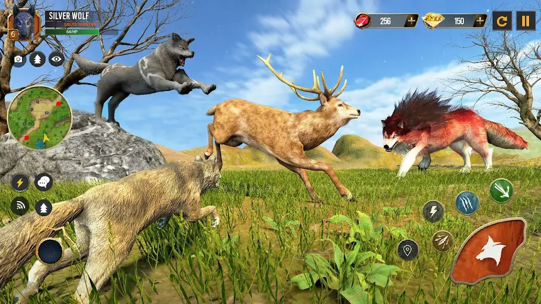 Download Wild Wolf Simulator Wolf Games MOD [Unlimited money/gems] + MOD [Menu] APK for Android