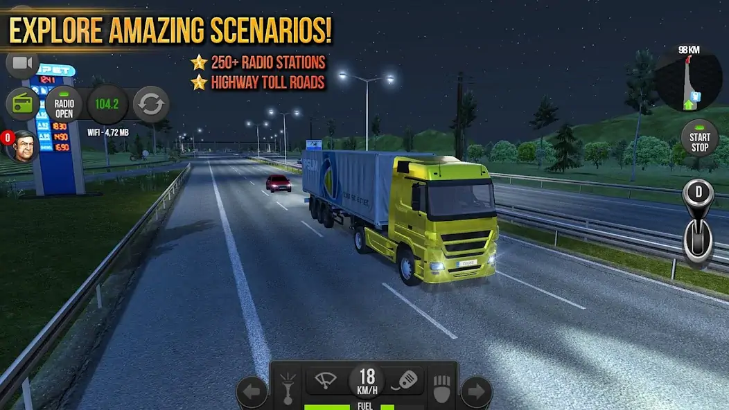 Download Truck Simulator : Europe MOD [Unlimited money] + MOD [Menu] APK for Android