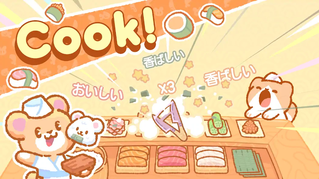 Download Kuma Sushi Bar MOD [Unlimited money/coins] + MOD [Menu] APK for Android