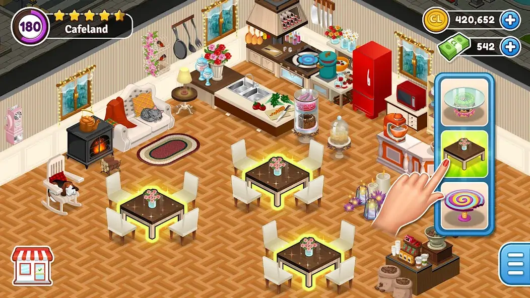 Download Cafeland - Restaurant Cooking MOD [Unlimited money/gems] + MOD [Menu] APK for Android