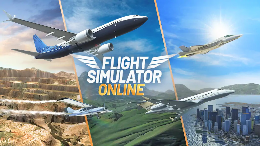 Download Flight Simulator: Plane Game MOD [Unlimited money/gems] + MOD [Menu] APK for Android