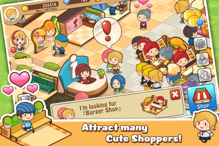 Download Happy Mall Story: Sim Game MOD [Unlimited money/gems] + MOD [Menu] APK for Android